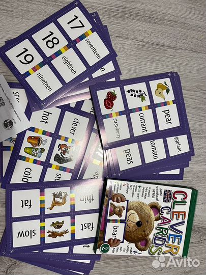 Английские карточки для детей