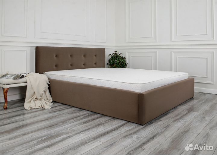 Кровать новая 140х200 Роза в велюре