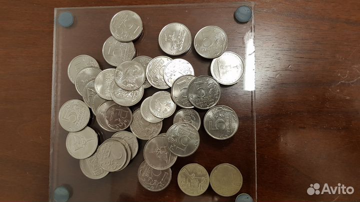 Монеты 1,2,5,10 и 25. гвс, биметал