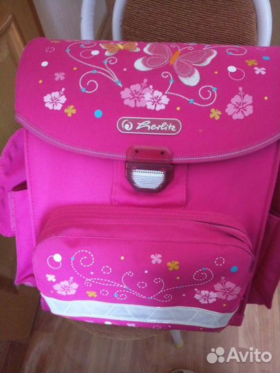 Ранец школьный для девочки Herlitz бабочка