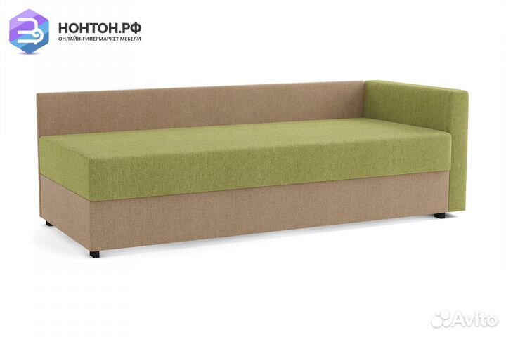 Диван Мальта зеленый / темно-бежевый