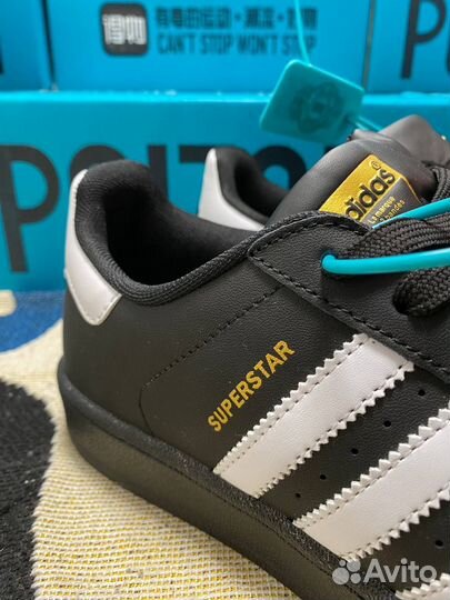 Adidas Superstar Черные Оригинал Poizon