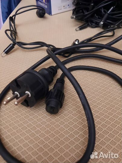 Гирлянда уличная с лампочками 10м