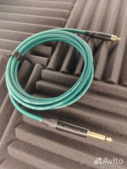 Джек 6,3 TS на RCA Neutrik tasker c209