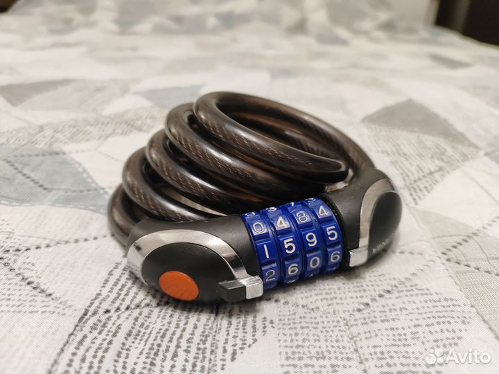 Замок велосипедный кодовый 110см