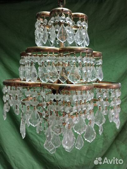 Люстра хрустальная винтаж