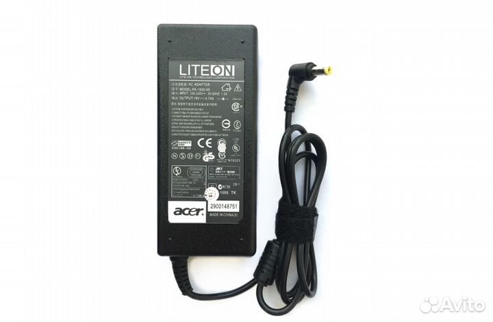 Блок питания для ноутбука Acer 19V, 4.74A, 5.5x1.7