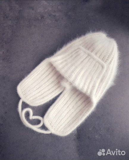 Шапка ушанка из пуха норки