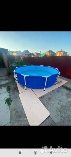 Каркасный бассейн Intex бу 305х76