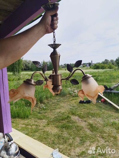 Люстра потолочная бу