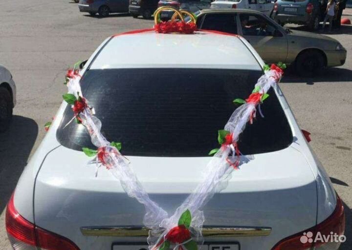 Свадебные украшения на машину бу