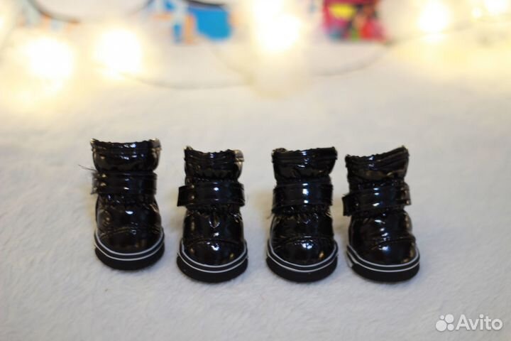 Ботинки зимние для маленьких собак