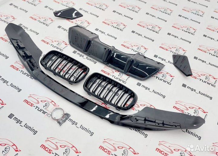 Обвес MP на BMW X6 F16 Черный глянец + Решетка