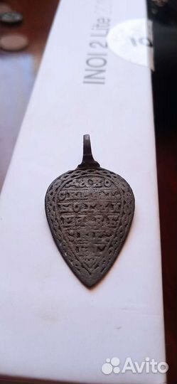 Старинный нательный крест,ладонка казачий 18-19 в