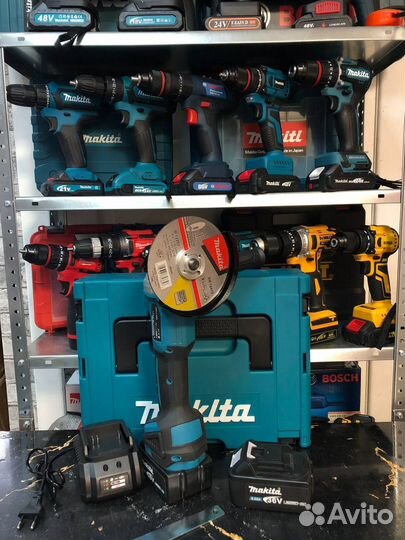 Аккумуляторная болгарка makita 125