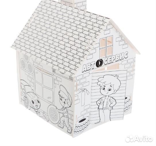 Домик раскраска «Мой гараж», 3в1 (арт: 4720047)