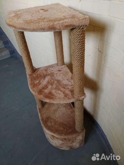 Когтеточка домик для кошки большой 123см мощный