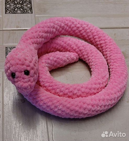 Вязаные игрушки змея 120