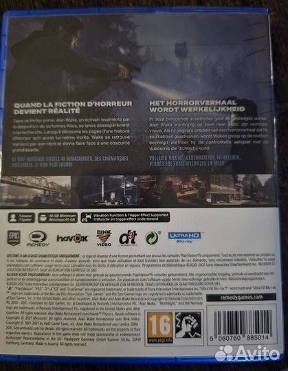 Alan wake 2 ps5 диск