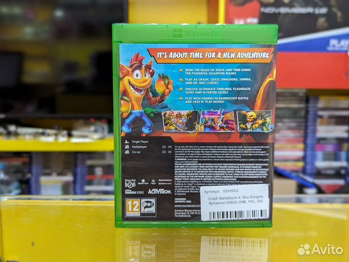 Crash Bandicoot 4 Это Вопрос Времени xbox, рус, бу
