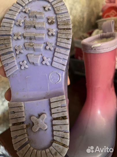 Резиновые сапоги 25 размер девочка