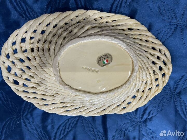 Ваза керамическая с фруктами производства Италия