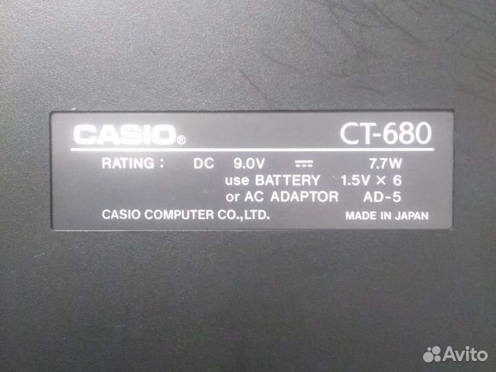 Синтезатор casio ct-680