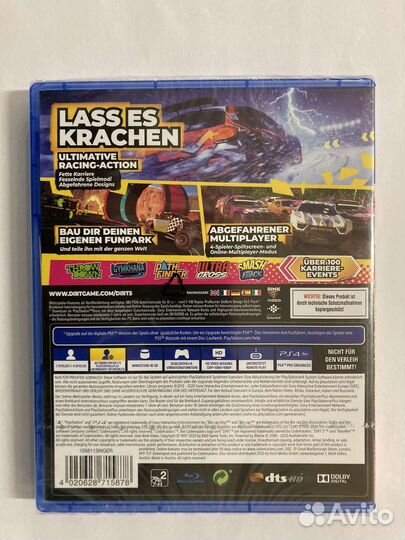 PS4 диск Dirt 5 - Day One Edition, абсолютно новый