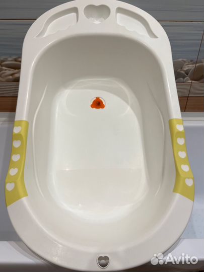 Ванночка для купания с горкой Happy baby