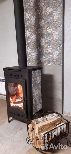 Чугунная печь камин