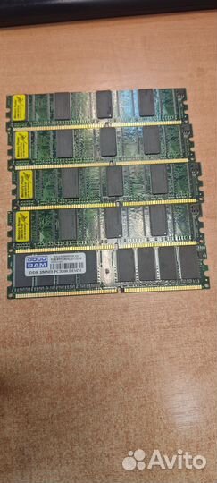 Оперативная память для старых пк 4+1штук