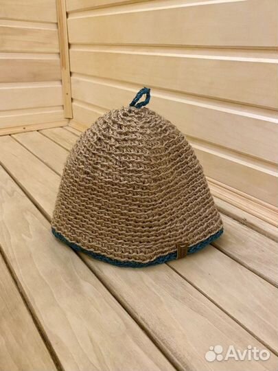 Банная шапка из джута
