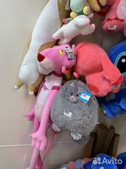 Мягкая игрушка кот батон розовая пантера стич пика