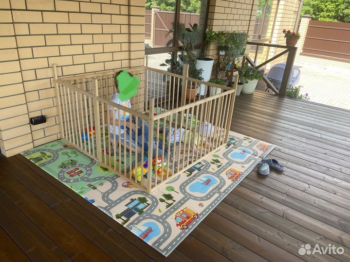 Детский деревянный манеж икея