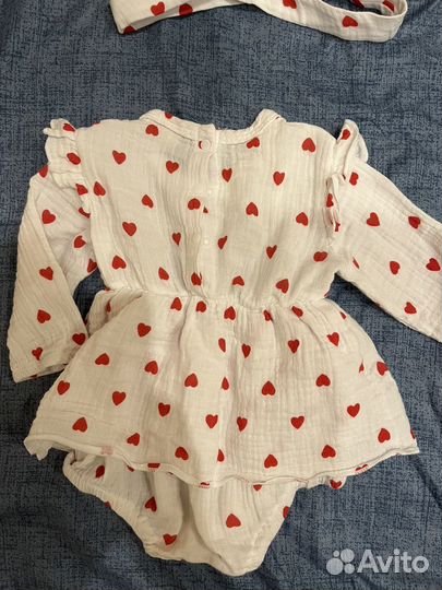 Боди из муслина 62-68