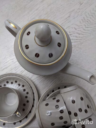 Рижский кофейный сервиз 21 предмет новый