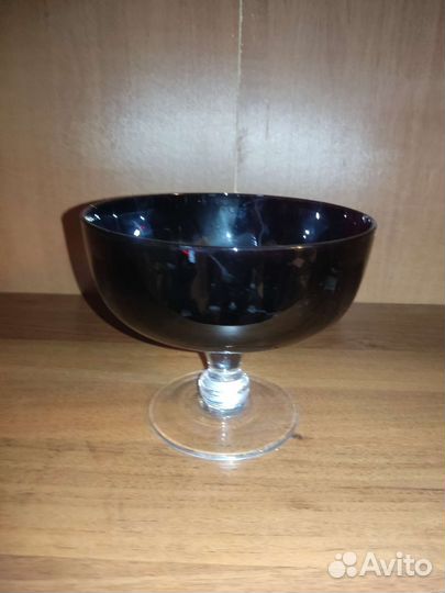 Ваза фруктовница. Богемия. Хрусталь