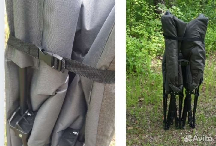 Раскладушка с матрасом туристическая, новая