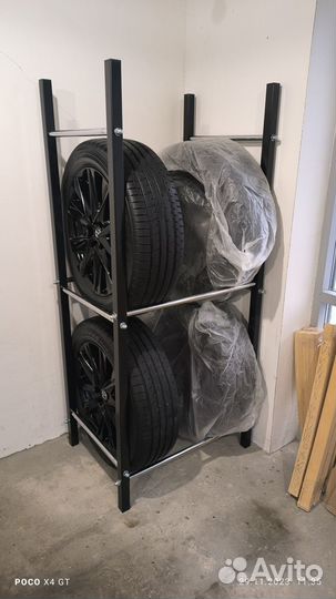 Стелаж для хранения сезонной резины и дисков