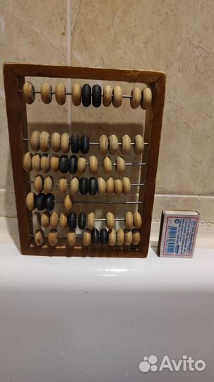 Счеты деревянные СССР маленькие