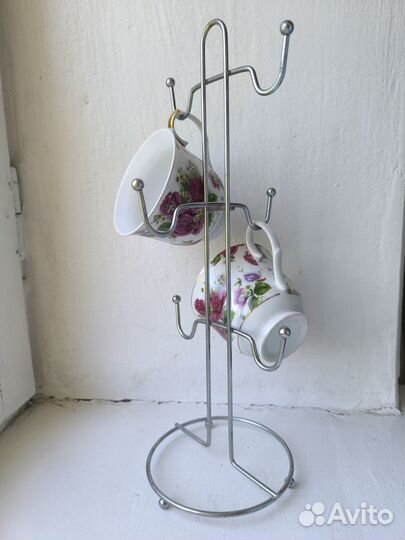 Держатели металлические для кружек тарелок, 3 шт