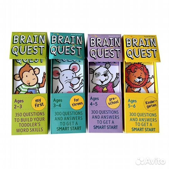 Карточки на английском для детей Brain Quest