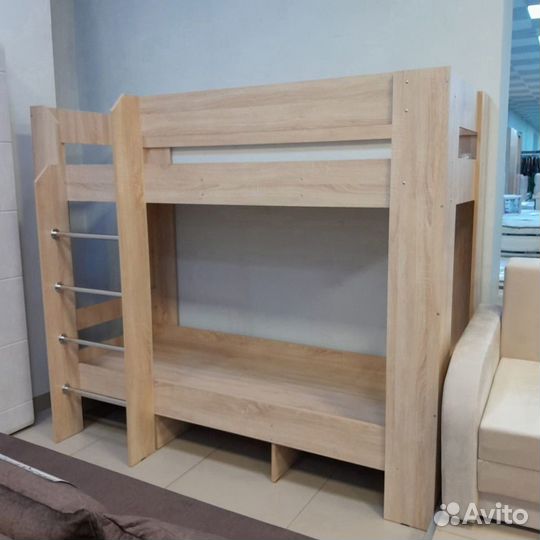 Кровать двухярусная кр 800 К2 дуб сонома