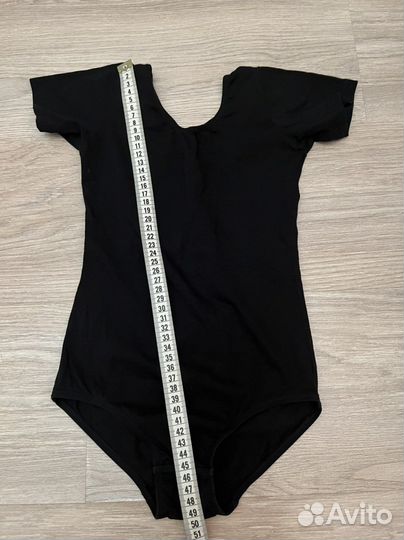 Купальник гимнастический черный 110-118