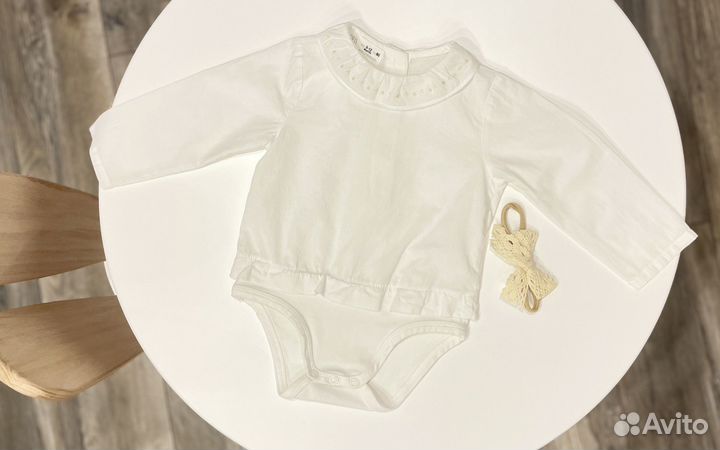 Боди - блузка zara 9-12 мес