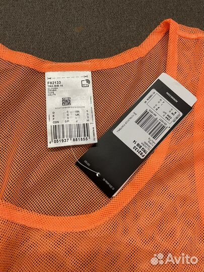 Манишка футбольная adidas S