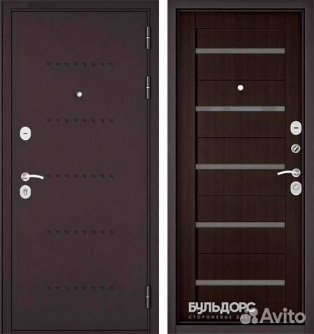 Дверь входная Бульдорс mass 90 R-6 CR-3 Ларче шоко