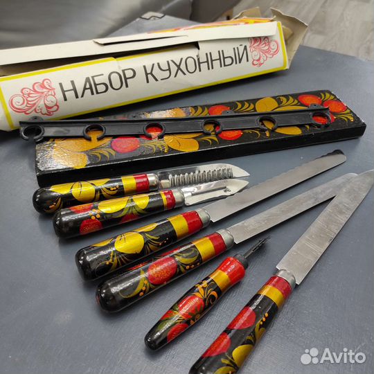 Набор приборов столовых хохлома 6 предм