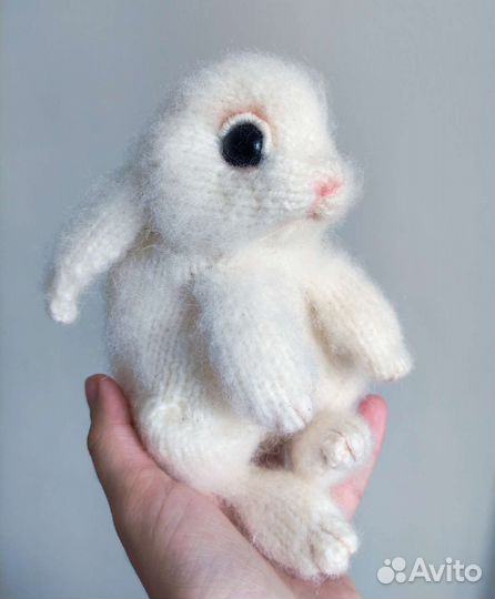 Реалистичный зайка (кролик) ручной работы