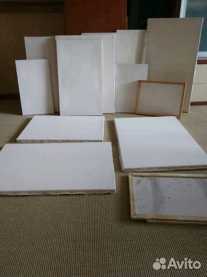 Грунтованные холсты и картон